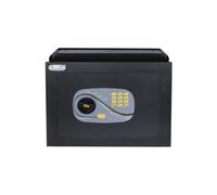 Yale Caja fuerte de pared Y3260520 negra, apertura con combinación electrónica, dim. Exterior 460x340x200mm