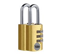 Yale candado de combinación acero cuerpo 21×33 mm arco Ø3 mm sin llave seguridad estándar interior código reajustable