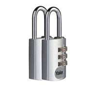 Yale candado de combinación acero cuerpo 21×33 mm arco Ø3 mm sin llave seguridad estándar interior código reajustable