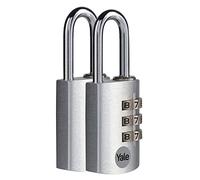 Yale candado de combinación acero cuerpo 29×44 mm arco Ø5 mm sin llave seguridad estándar interior código reajustable