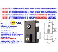 Yale Cerradura AZBE 56-B HP 60 Sobreponer Derecha Cilindro Perforado