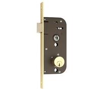 Yale Cerradura de embutir para porteros automáticos 45E: Entrada 40 mm, 45-E, Acero aleado, Latonado Cerradura Yale 45-e-hl/ 70, Cerradura de embutir para porteros automáticos