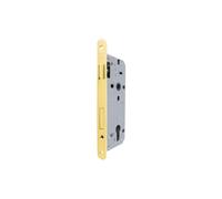 Yale - Cerradura de Puerta de Madera, con Frontal de Borde Redondo, Entrada de 50 mm, Distancia Entre Ejes de 85 mm, latón