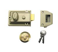 Yale Cierres P77 Tradicional Nightlatch 60mm Caja Níquel Latón Acabado Visi Yal