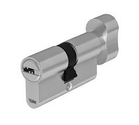 Yale Cilindro Europeo de Alta Seguridad con pomo para Cerradura YC104KD304004N1 niquelado, 30/40 mm, 4 Llaves