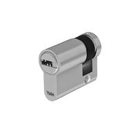 Yale Cilindro europeo de alta seguridad para cerradura YC102KD351004N1 niquelado, 35/10 mm, 4 llaves