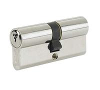 Yale Euro Doble Cilindro, 3 Llaves Incluidas, Seguridad estándar, en Caja, Apto para Todos los Tipos de Puertas, Acabado de níquel, 30:10:30 (70 mm)