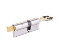 Yale HSKEL3540NM4 Cilindro De Alta Seguridad HSK Linus Niquelado 35 x 50 mm Llave - Linus Leva Larga