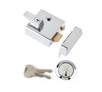Yale Locks P1 Doble Seguridad Nightlatch 60mm Caja Acabado Cromado Visi YALP1C