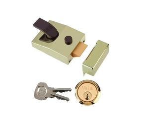 Yale Locks P89 Bloqueo Nightlatch 60mm Caja Brasslux Acabado Visi YALP89BLX