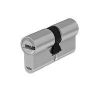 Yale Medio cilindro europeo de alta seguridad para cerradura YC102KD311004N1 niquelado, 31/10 mm, 4 llaves