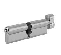 Yale P-ET3030-SNP - Cilindro de Giro de Pulgar Euro, 3 Llaves suministradas, Seguridad estándar, Embalaje Visi, Apto para Todos los Tipos de Puerta, 30:10:30 (70 mm), Acabado en níquel
