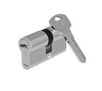 Yale Serie 1000 Cilindro de perfil europeo - Doble - 30/30 - 4 llaves - níquel satinado - Blister 1