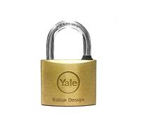 YALE Y1100060080X Candado de latón 60 mm, Plateado