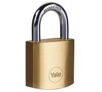 Yale Y110B/30/115/1 - Candado latón 30 mm 3 llaves antirrobo seguridad para taquilla, caja de herramientas, armario | candado antirrobo para taquilla puerta garaje