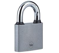 Yale Y111S/50/125/1 - Candado hierro 50 mm 3 llaves antirrobo seguridad para taquilla, caja de herramientas, armario | candado antirrobo para taquilla puerta garaje