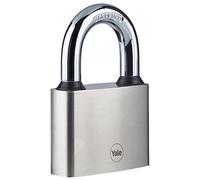 Yale Y112/60/132/1 - Candado hierro 60 mm 3 llaves, arco largo, para exterior, EN12320 antirrobo seguridad para taquilla, caja de herramientas, armario