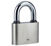 Yale Y112/70/137/1 - Candado hierro 70 mm 3 llaves, arco largo, para exterior, EN12320 antirrobo seguridad para taquilla, caja de herramientas, armario
