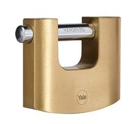 Yale Y114B/80/118/1 - Candado latón 80 mm 3 llaves antirrobo seguridad para taquilla, caja de herramientas, armario | candado antirrobo para taquilla puerta garaje