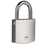 Yale Y120B/50/127/1 - Candado latón 47 mm 3 llaves, para exterior, EN12320, doble bloqueo antirrobo seguridad para taquilla, caja de herramientas, armario