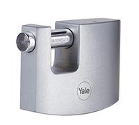Yale Y124B/60/110/1 - Candado latón 46 mm 3 llaves, para exterior, EN12320, doble bloqueo antirrobo seguridad para taquilla, caja de herramientas, armario