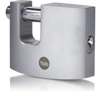 Yale Y124B/70/115/1, candado de seguridad, con teclado numérico, color plateado, material: latón, 1 unidad, paquete de 3 unidades