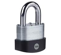 Yale Y125B/60/133/1 - Candado acero laminado 60 mm 3 llaves antirrobo seguridad para taquilla, caja de herramientas, armario | candado antirrobo para taquilla puerta garaje