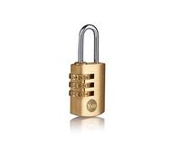 Yale - Y150B/22/120/1/B estándar de seguridad de 22 mm Candado de combinación de latón - Grillete de acero abierto - Candado de combinación de 3 dígitos