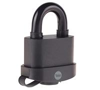 Yale Y220B/71/130/1 - Candado acero inoxidable 60 mm 3 llaves, para exterior, EN12320, doble bloqueo antirrobo seguridad para taquilla, caja de herramientas, armario