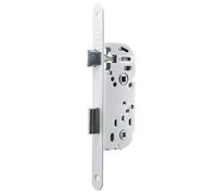 Yale Y53R-A50/B/SC - Cerradura de embutir de Eje 50 mm, 135 mm, Reversible, con Tirador Redondo, para Cuarto de baño y Aseo, Color Blanco, Eje de 50 mm