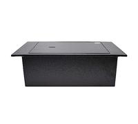 Yale YALYFS Caja Fuerte de Suelo, 130 x 390 x 350 mm, Cerradura Mecánica, Puerta de 6 mm, Base Suave, Color Negro, Incluye 2 Llaves de Doble Mapa