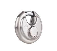 Yale YE130/70/165/1 - Candado acero inoxidable 70 mm 3 llaves, para exterior, EN12320, doble bloqueo antirrobo seguridad para taquilla, caja de herramientas, armario
