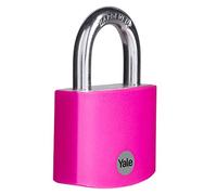 Yale YE3B/50/126/1/P - Candado aluminio 43 mm 3 llaves, EN12320, doble bloqueo antirrobo seguridad para taquilla, caja de herramientas, armario | antirrobo taquilla garaje