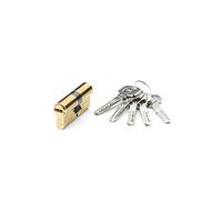 Yale, YL63040LT, Cilindro de Seguridad, YL6, Leva Larga, Llave - Llave, Latonado, 30 x 40 mm