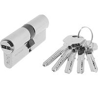 Yale, YL65050HN, Cilindro de Seguridad, YL6, Leva Larga, Llave - Llave, Niquelado, 50 x 50 mm