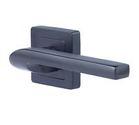Yale Manija de puerta YPP7-S-PC Sienna – Cuadrada de 7 negra – Pasaje con llave