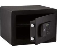 Yale YSFB/250/EB1, Caja fuerte portátil, Negra, Con código, Lector de huellas dactilares, Llave, 20,5 litros, Para suelo/pared, 250 mm