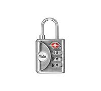 Yale YTP1/32/119/1 - Candado tsa metal 37 mm código reajustable, sin llave antirrobo seguridad para maleta, equipaje, viaje | candado antirrobo para taquilla puerta garaje