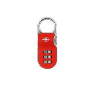 Yale YTP2/26/216/1R - Candado tsa metal 26 mm rojo código reajustable, sin llave antirrobo seguridad para maleta, equipaje, viaje | candado antirrobo para taquilla puerta garaje
