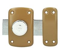 Yale YV10BT/30 - Cerradura de Noche (30 mm), Color marrón y Dorado