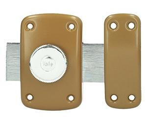 Yale yv10bt/40 - Cerrojo de Resorte botón, marrón Dorado, 40 mm