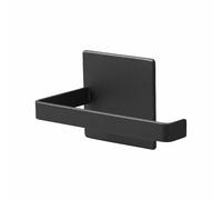 Yamazaki 2112 Tower Portarrollos magnético, Negro, Acero/Imán/Silicona, Minimalista, 14x7.2x7.5 cm