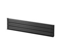 Yamazaki 2457 TOWER Colgador magnético para paños de cocina, negro, Acero, minimalista, 24 x 1 x 6 cm