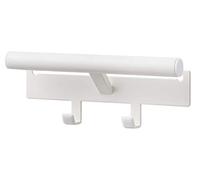 Yamazaki 5316 TOWER Backpack Hanger, white, Steel/Polypropylene, 26 x 6.5 x 10.5 cm