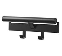 Yamazaki 5317 TOWER Percha para mochila, negro, Acero/Polipropileno, minimalista, 26 x 6.5 x 10.5 cm