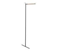 YAMAZAKI 5551 TOWER Leaning Corner Coat Hanger, black, Steel/Wood, 48.5 x 31.5 x 160 cm
