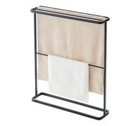 Yamazaki 7466 Tower Bath Towel Hanger, Black, Steel, 65 x 15 x 75 cm