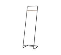 YAMAZAKI 7672 TOWER Coat Hanger, black, Steel/Wood, 40 x 40 x 140 cm