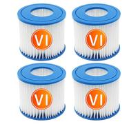 YanBan 4 filtros de Cartucho de bañera de hidromasaje para Best-Way, tamaño Vi, Cartucho de Filtro de Repuesto Compatible con Lay-Z-SPA, Miami, Vegas, Palm Springs, Paris Monaco