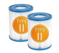 YanBan - Paquete de 2 Cartuchos de Filtro de Piscina Compatible con Best-Way 58094 tamaño II, Accesorios de Bomba de Filtro de Piscina Inflable de Repuesto, Filtro de Piscina de 4.1 "x 5.3"